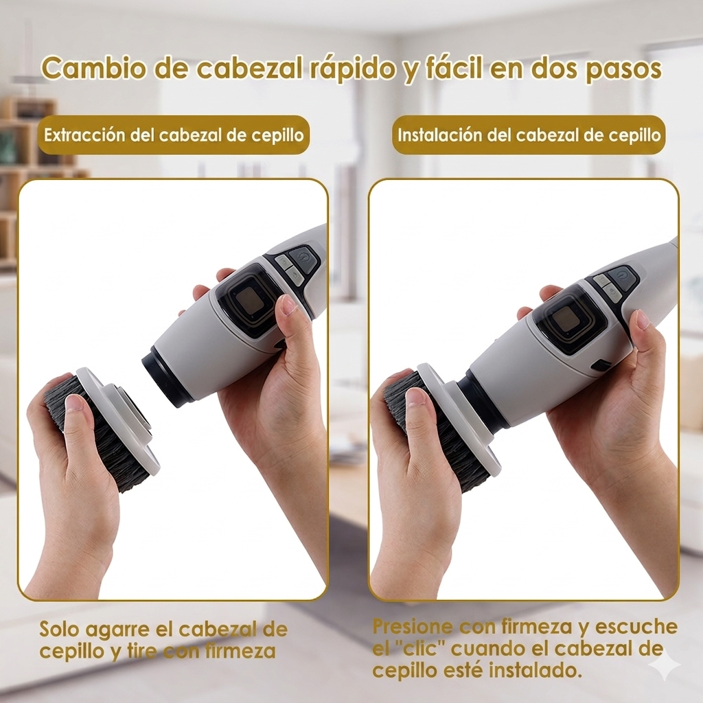 Cepillo Eléctrico de Limpieza Retráctil y Multifunción