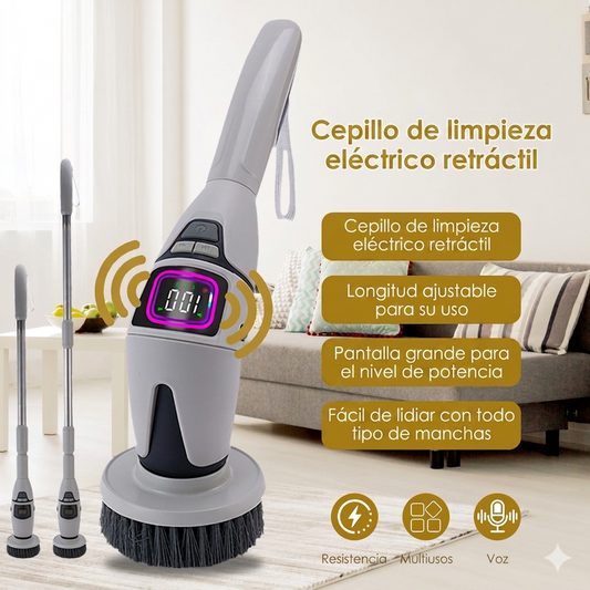 Cepillo Eléctrico de Limpieza Retráctil y Multifunción