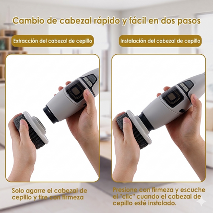 Cepillo Eléctrico de Limpieza Retráctil y Multifunción