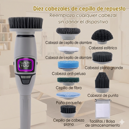 Cepillo Eléctrico de Limpieza Retráctil y Multifunción